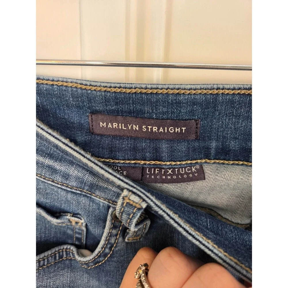 NYDJ Marilyn Straight Ankle Jeans Size 10P Petite High-Rise